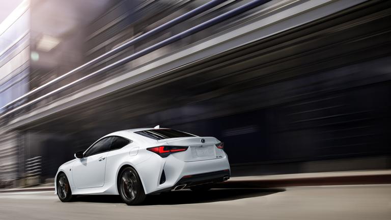 2023 Lexus RC in white.